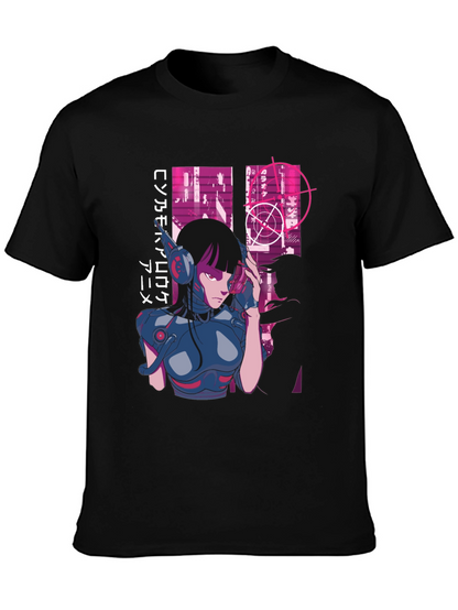 Cyberpunk Anime Graphic Tee