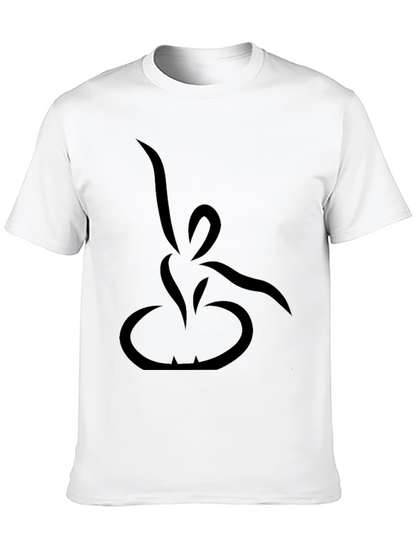 Modern Minimalist Black Graphic Tee