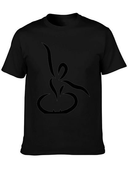 Modern Minimalist Black Graphic Tee