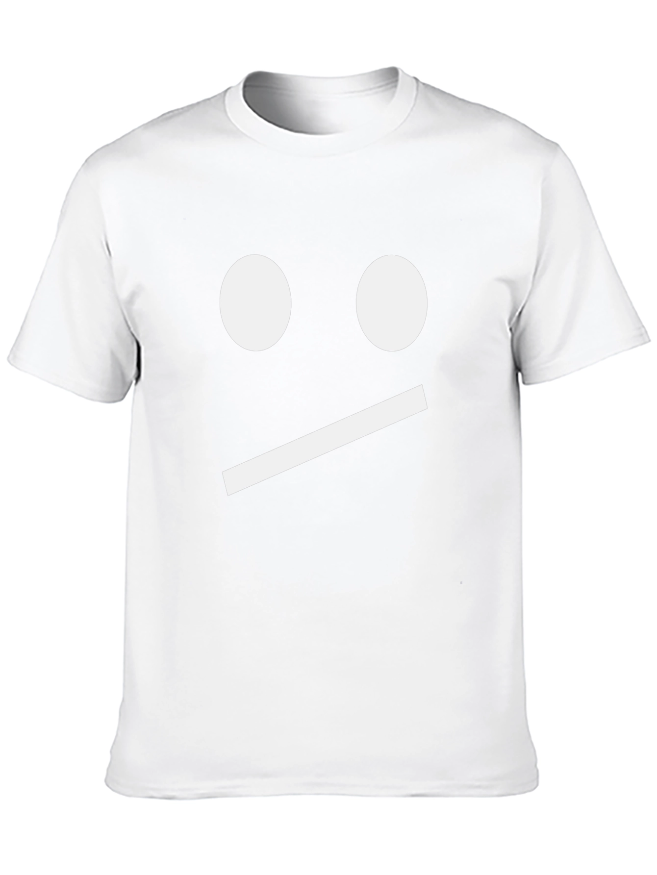 Neutral Face Graphic Tee - Black Cotton Shirt