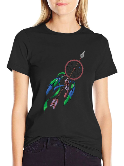 Dreamcatcher Arrow Graphic Tee - Boho Style Shirt