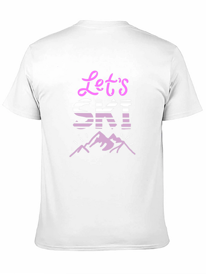 Lets Ski! Graphic Tee - Mountain Adventure T-Shirt