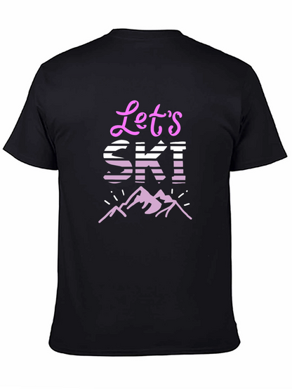 Lets Ski! Graphic Tee - Mountain Adventure T-Shirt