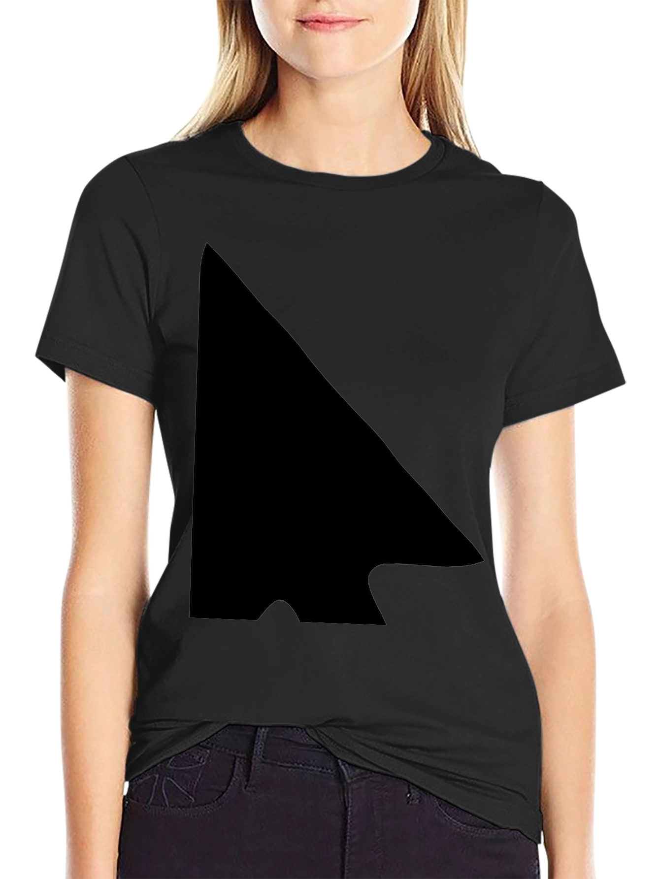 Modern Arrowhead Graphic Black T-Shirt