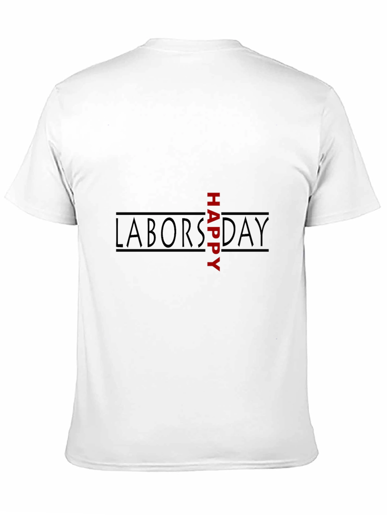 Happy Labors Day Black Graphic Tee