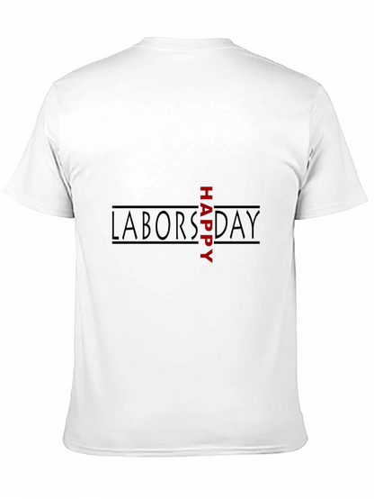 Happy Labors Day Black Graphic Tee