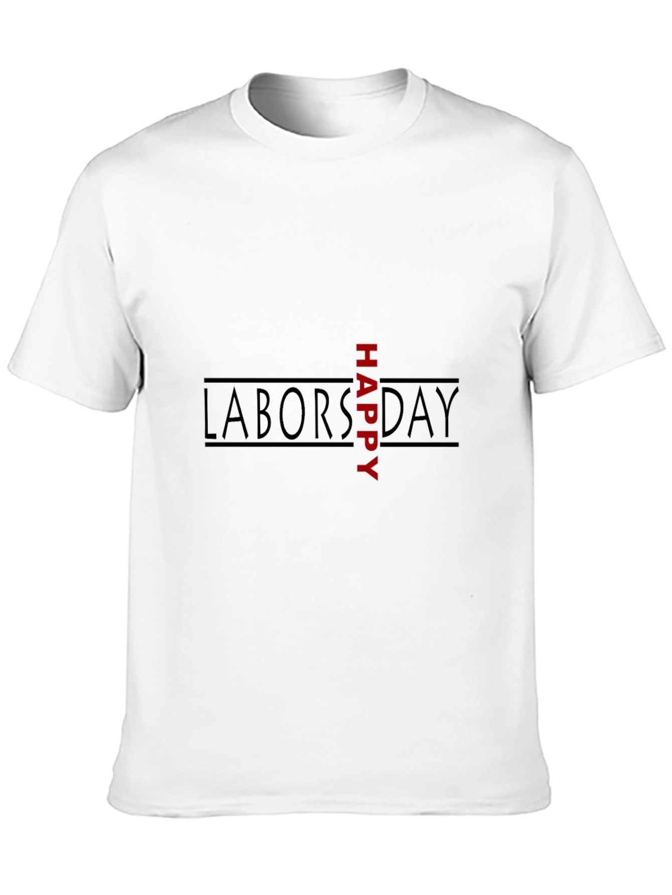 Happy Labors Day Black Graphic Tee