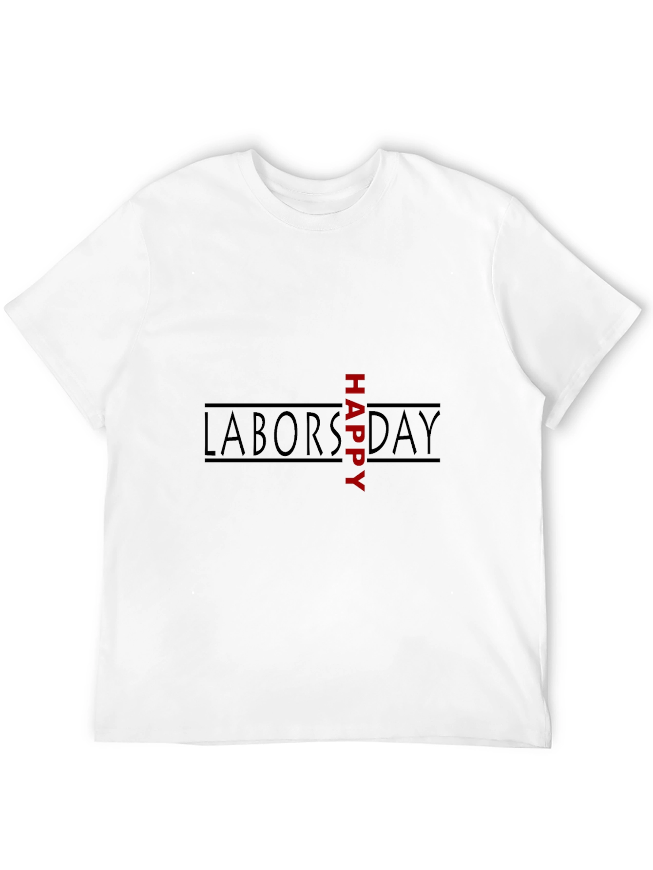 Happy Labors Day Black Graphic Tee