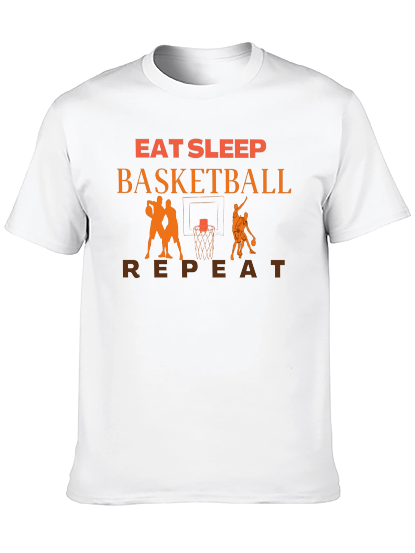 Eat Sleep Basketball Repeat Graphic T-Shirt