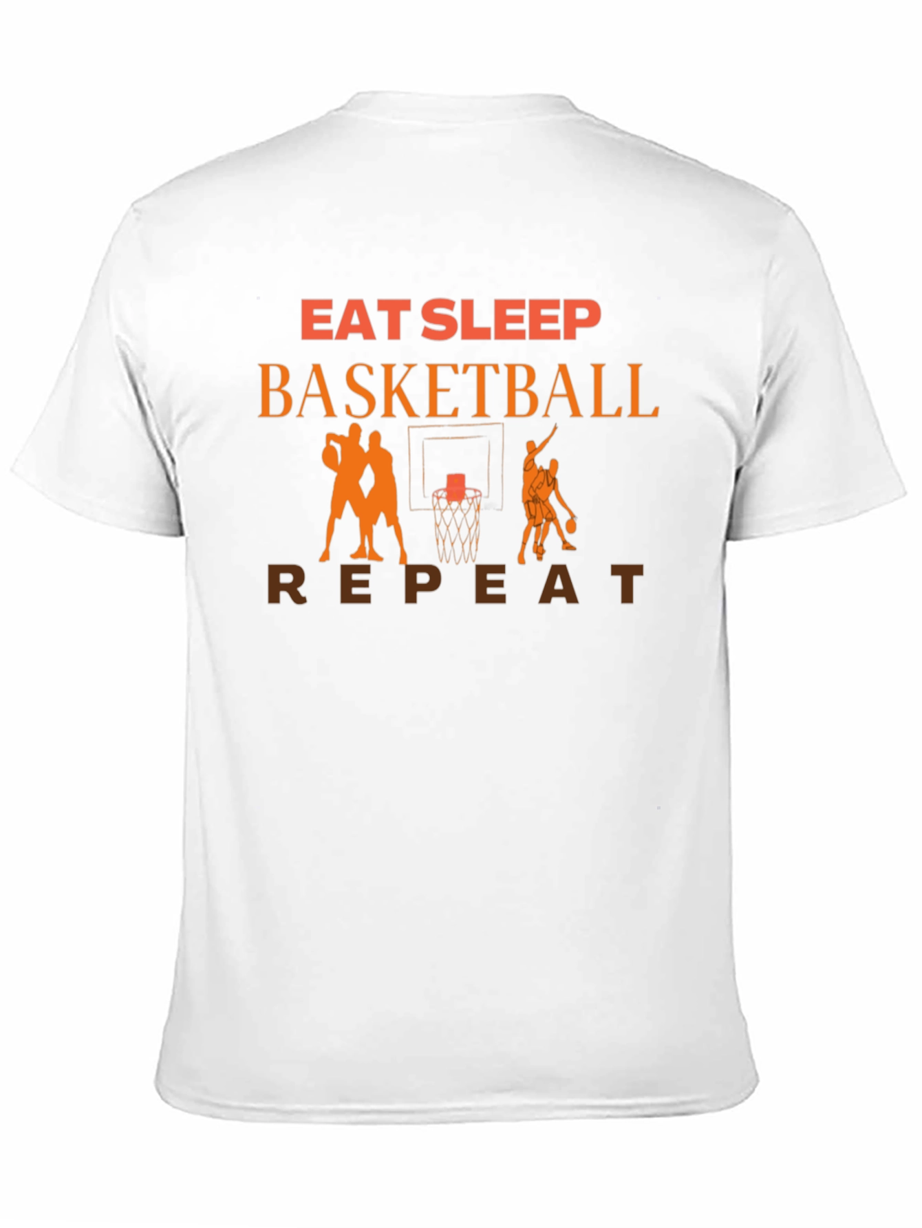 Eat Sleep Basketball Repeat Graphic T-Shirt