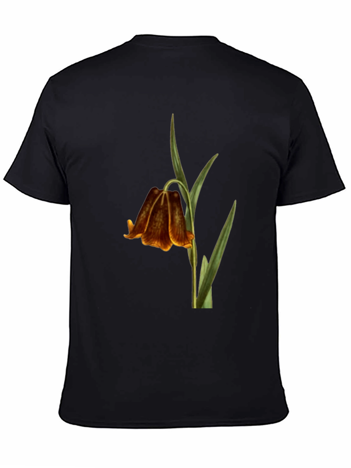 Botanical Bellflower Black T-Shirt