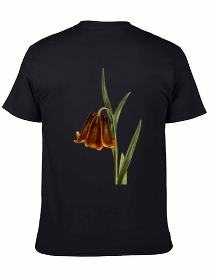 Botanical Bellflower Black T-Shirt