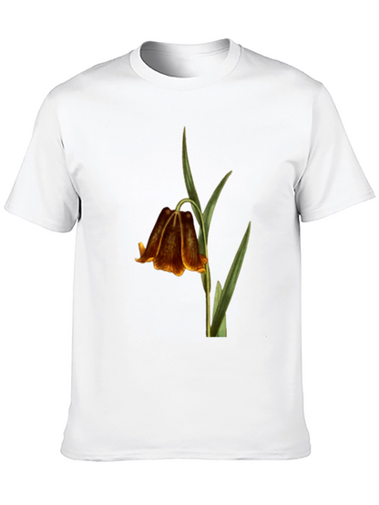 Botanical Bellflower Black T-Shirt
