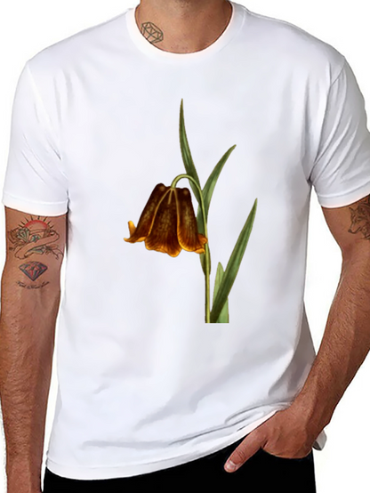 Botanical Bellflower Black T-Shirt