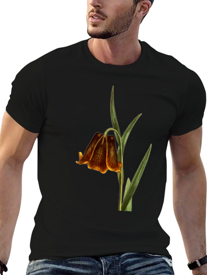 Botanical Bellflower Black T-Shirt