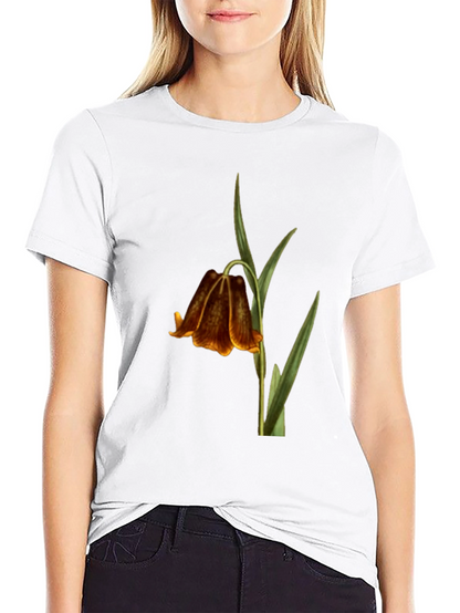 Botanical Bellflower Black T-Shirt