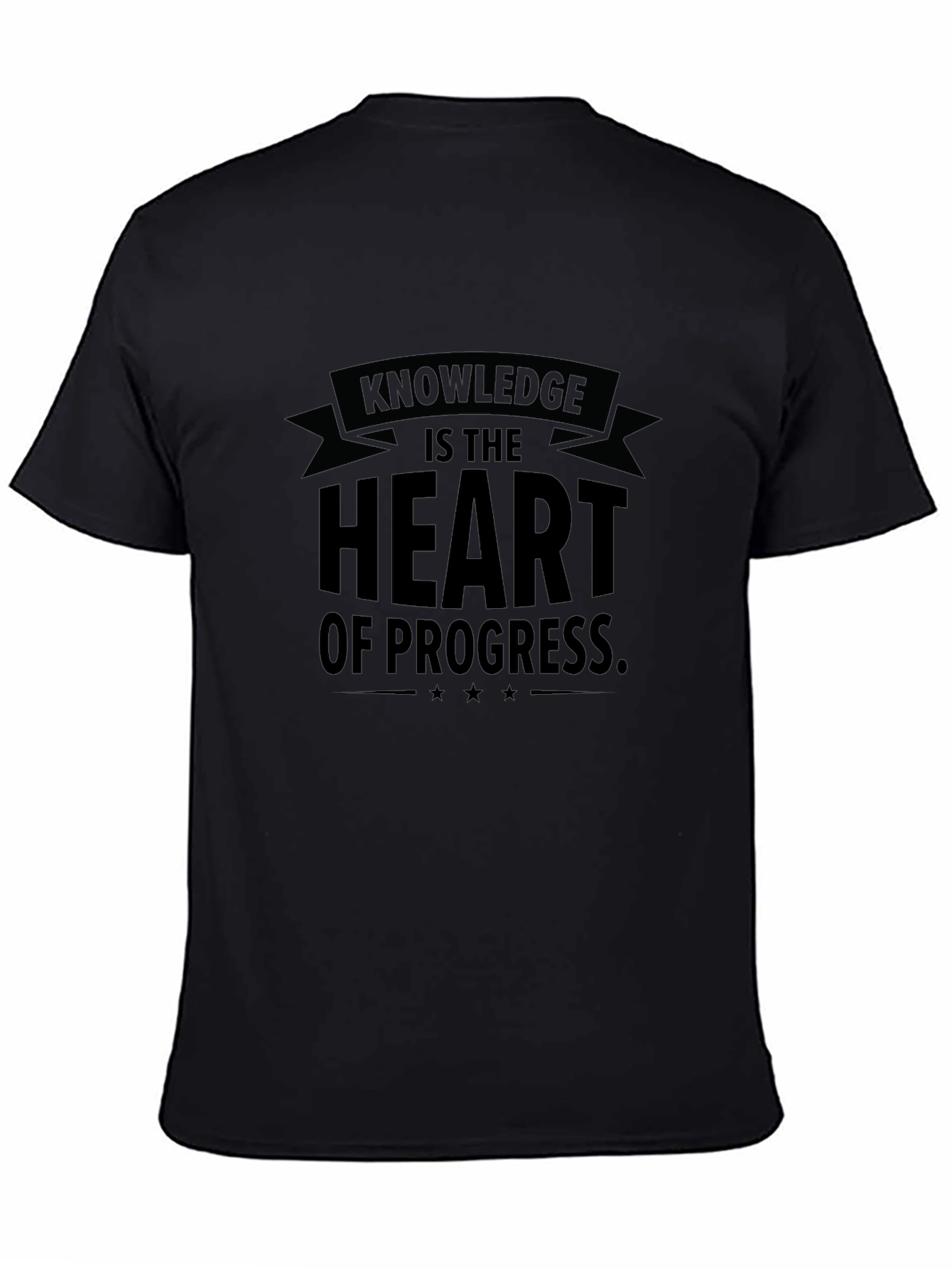 Knowledge is the Heart of Progress Mens T-Shirt