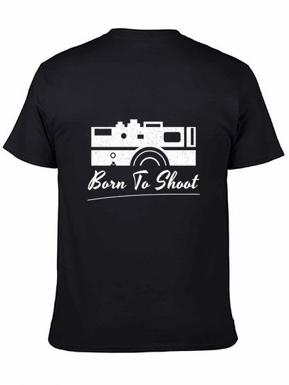 Born to Shoot Camera Graphic T-Shirt