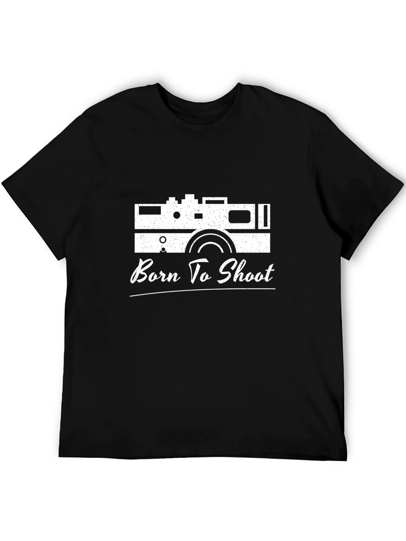 Born to Shoot Camera Graphic T-Shirt