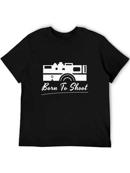 Born to Shoot Camera Graphic T-Shirt