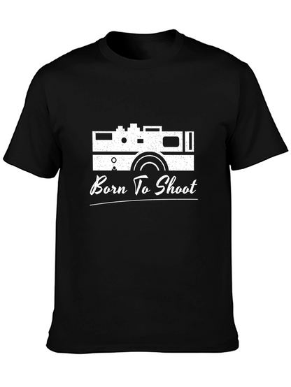 Born to Shoot Camera Graphic T-Shirt