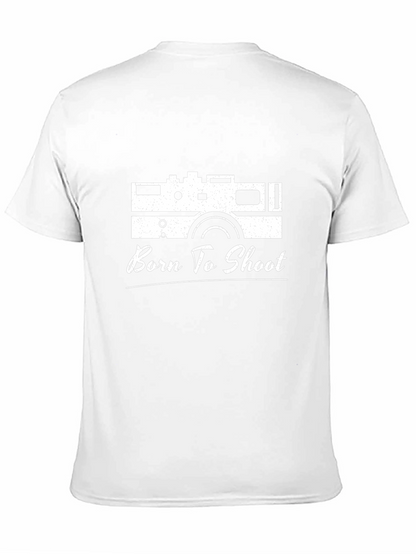 Born to Shoot Camera Graphic T-Shirt