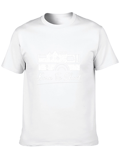 Born to Shoot Camera Graphic T-Shirt