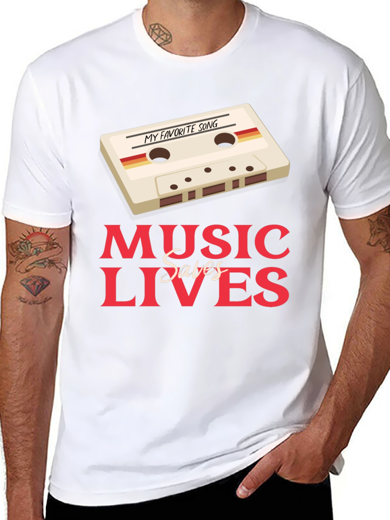 Music Saves Lives Graphic Tee