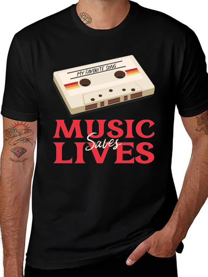 Music Saves Lives Graphic Tee