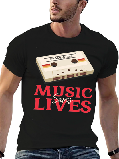 Music Saves Lives Graphic Tee