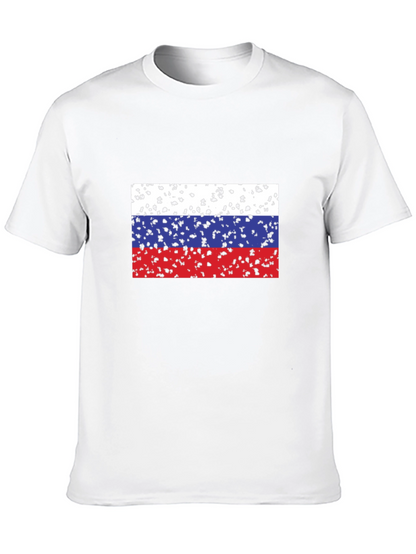 Russian Flag Grunge T-Shirt