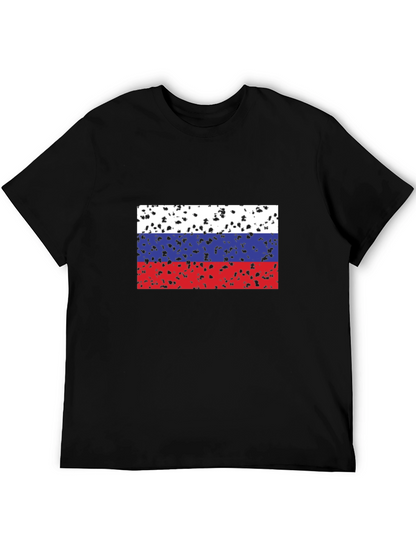 Russian Flag Grunge T-Shirt