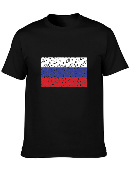 Russian Flag Grunge T-Shirt