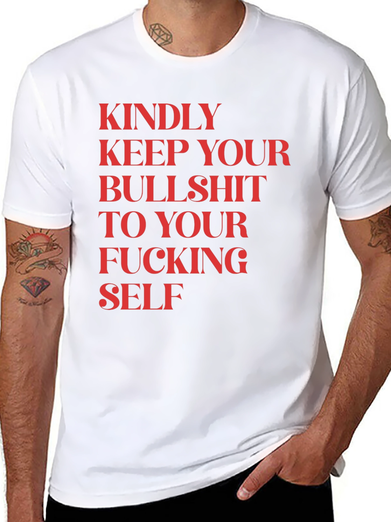 Keep Your Bullshit to Yourself Funny Graphic Tee