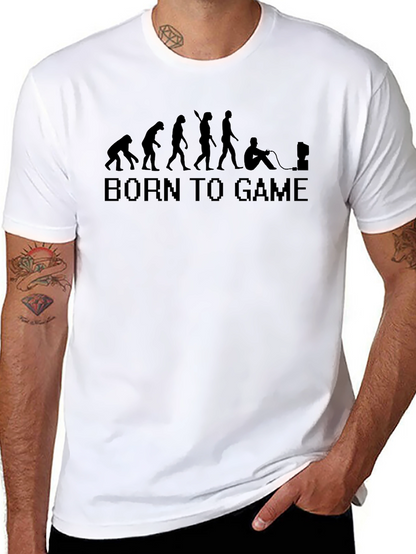 Born To Game Evolution Black T-Shirt