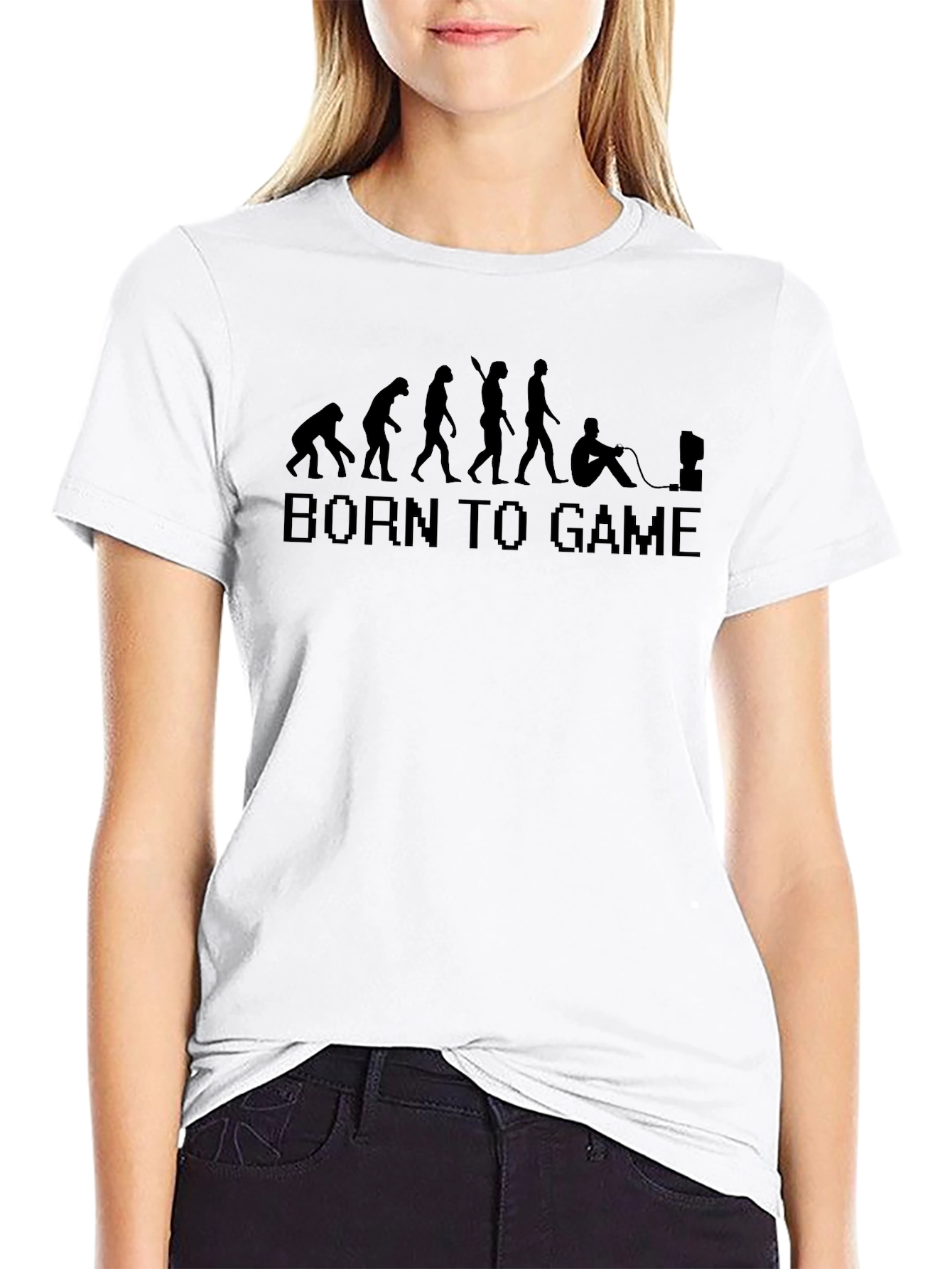 Born To Game Evolution Black T-Shirt