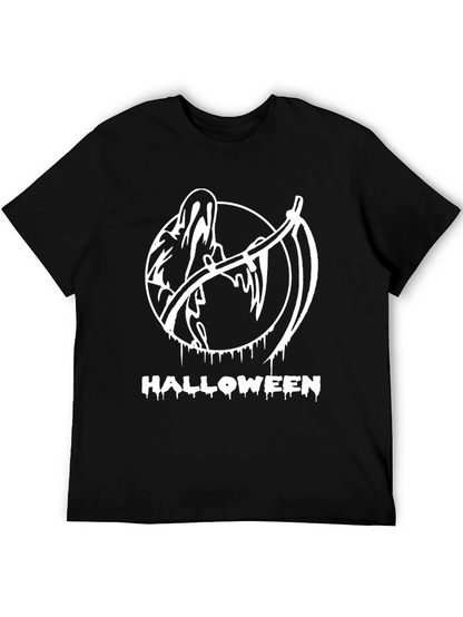 Halloween Reaper Graphic T-Shirt - Spooky Season Style!