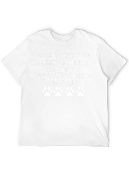 Rottweiler Well-Trained Owner Black T-Shirt
