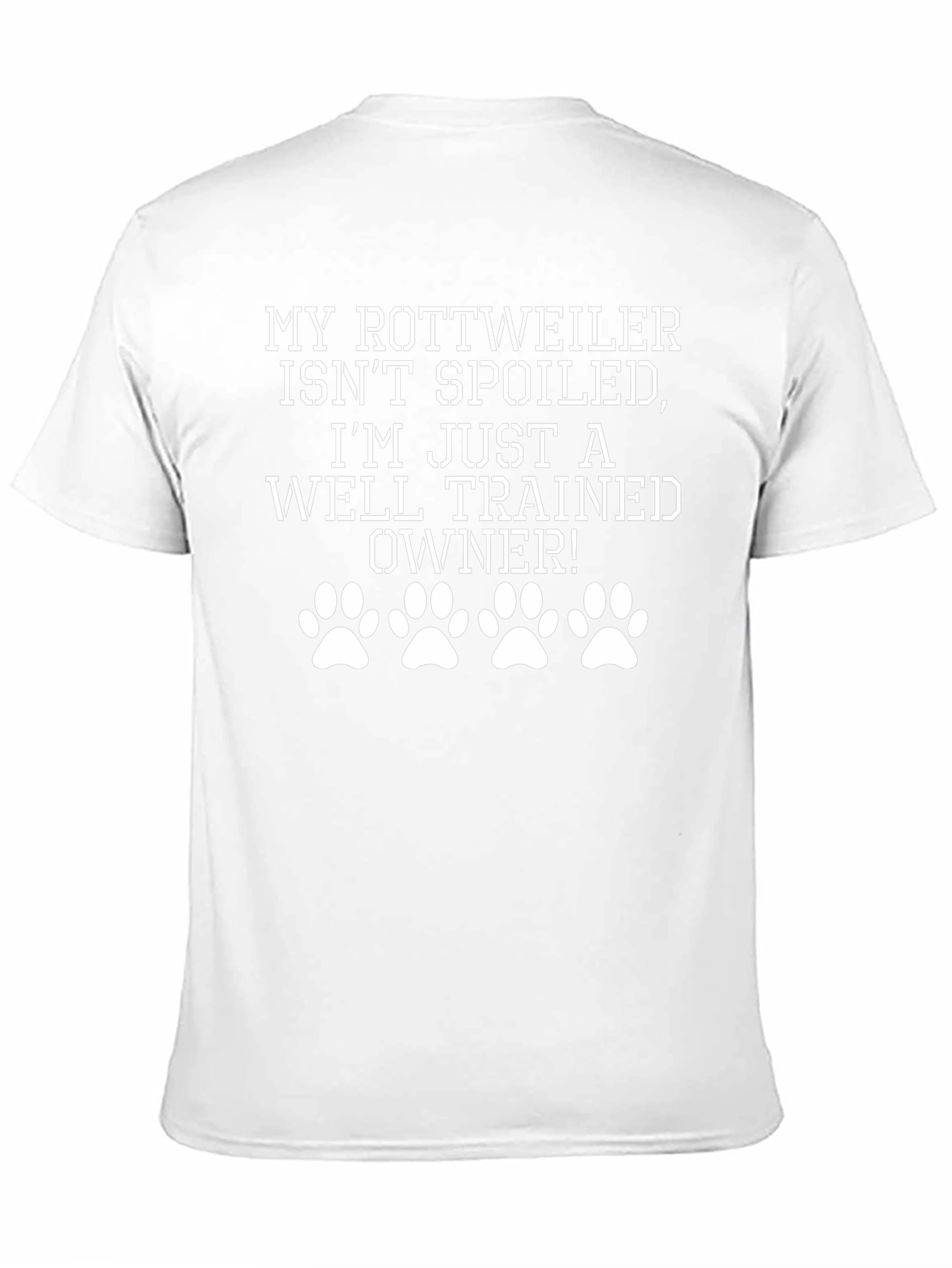 Rottweiler Well-Trained Owner Black T-Shirt
