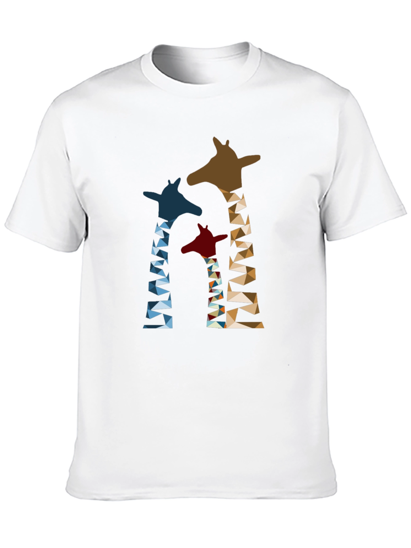 Geometric Giraffe Print T-Shirt