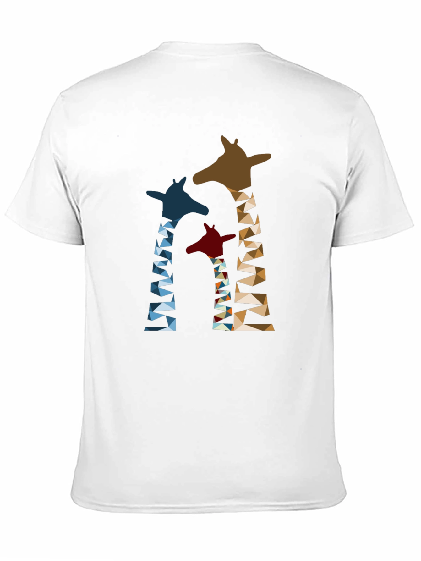 Geometric Giraffe Print T-Shirt