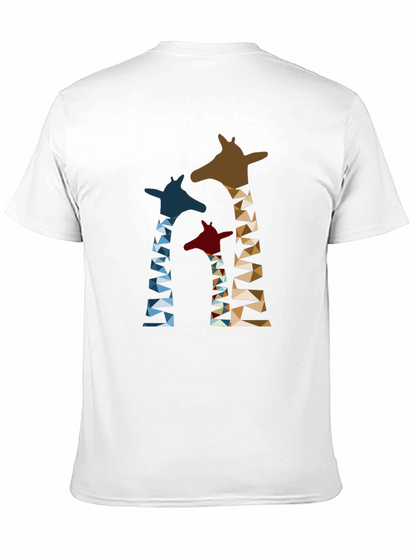 Geometric Giraffe Print T-Shirt