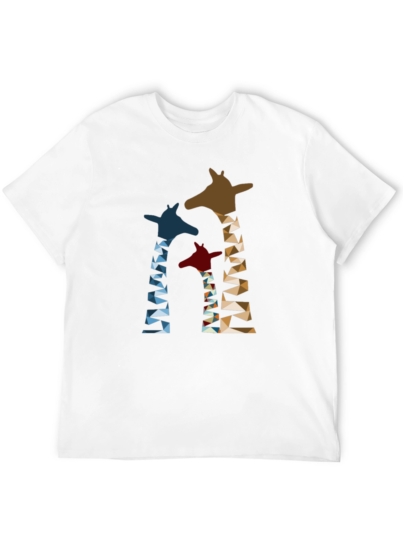 Geometric Giraffe Print T-Shirt