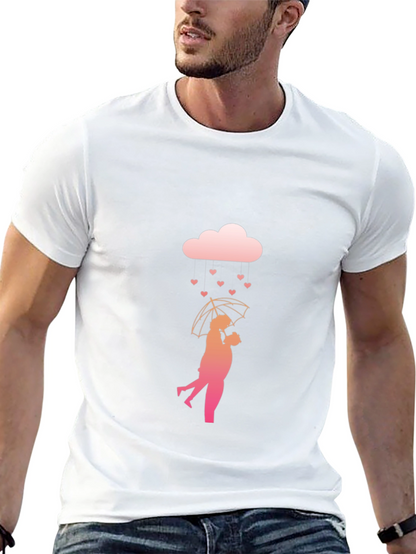 Romantic Rain Heart T-Shirt