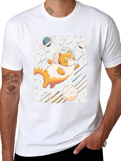 Space Cat T-Shirt - Astronaut Kitten Tee