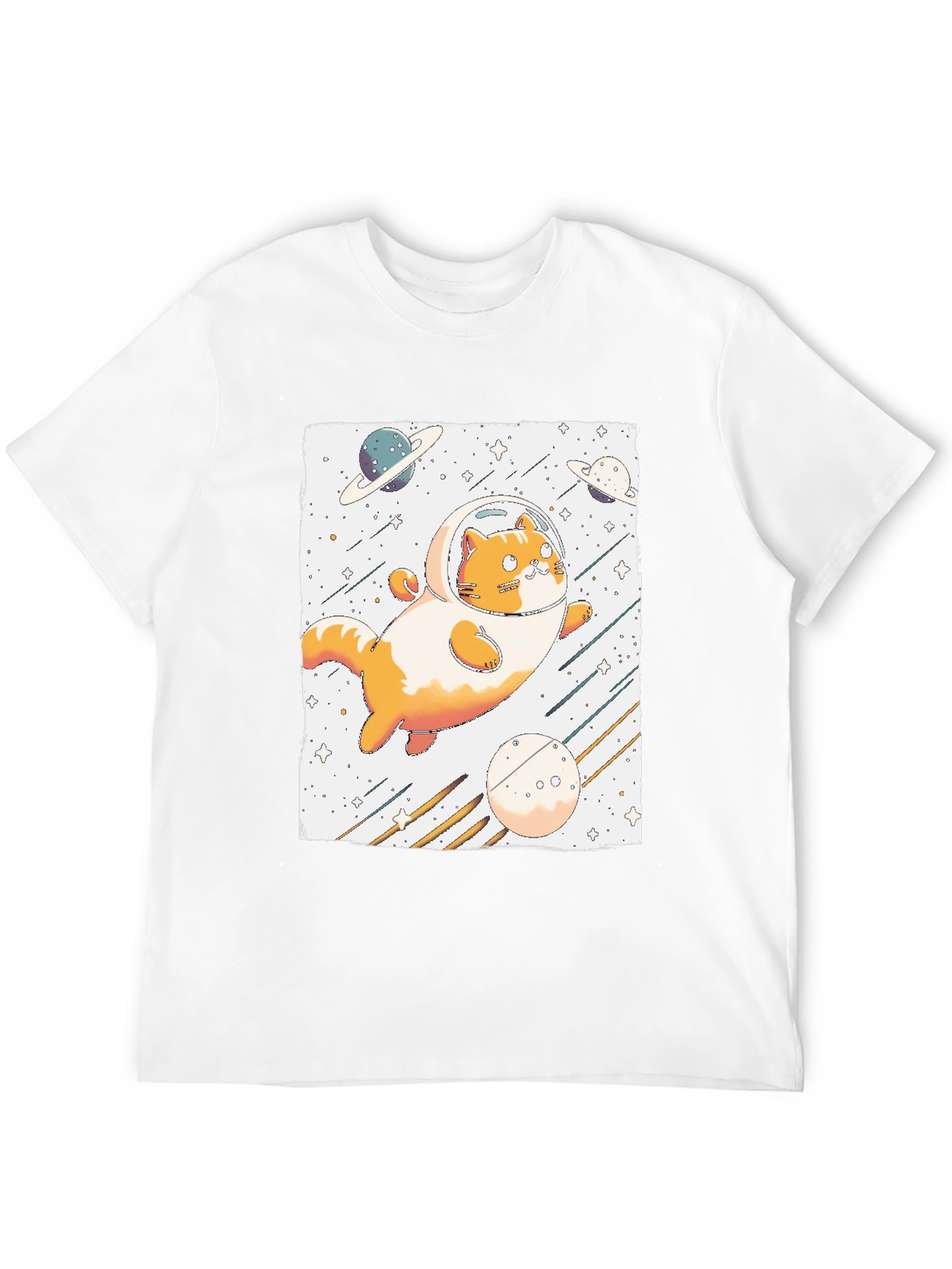 Space Cat T-Shirt - Astronaut Kitten Tee