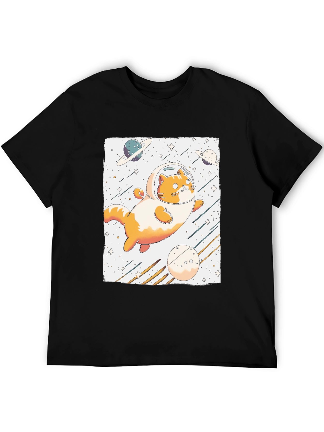 Space Cat T-Shirt - Astronaut Kitten Tee