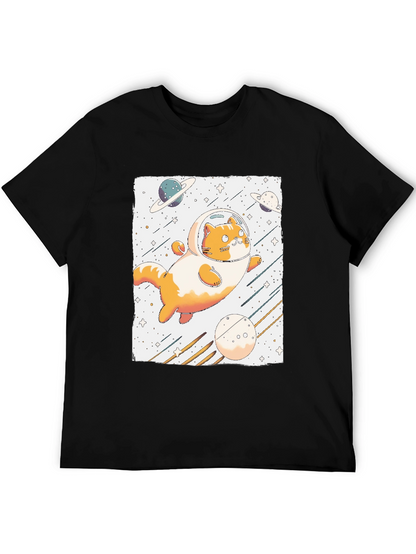 Space Cat T-Shirt - Astronaut Kitten Tee