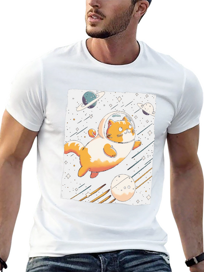 Space Cat T-Shirt - Astronaut Kitten Tee