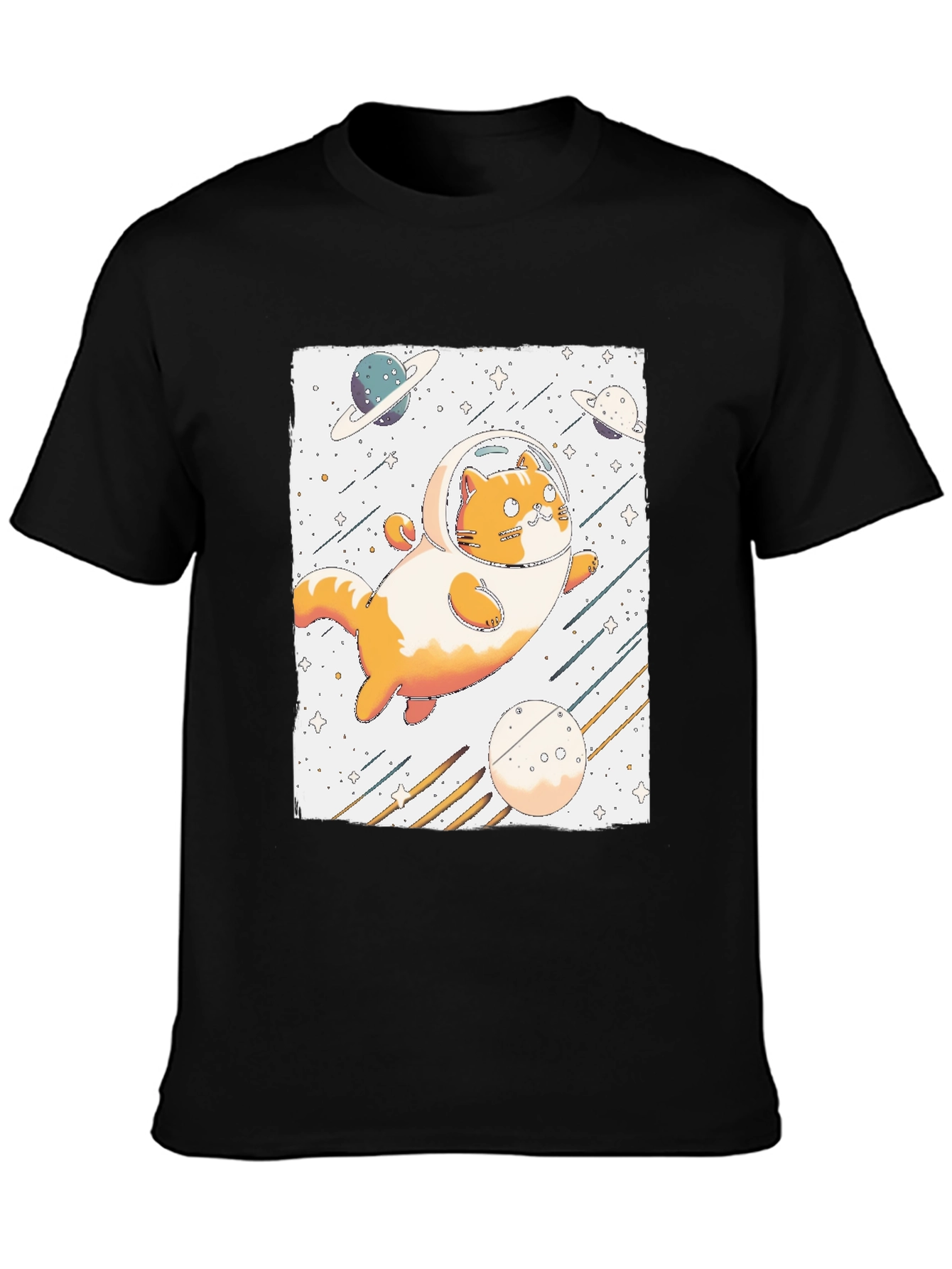 Space Cat T-Shirt - Astronaut Kitten Tee
